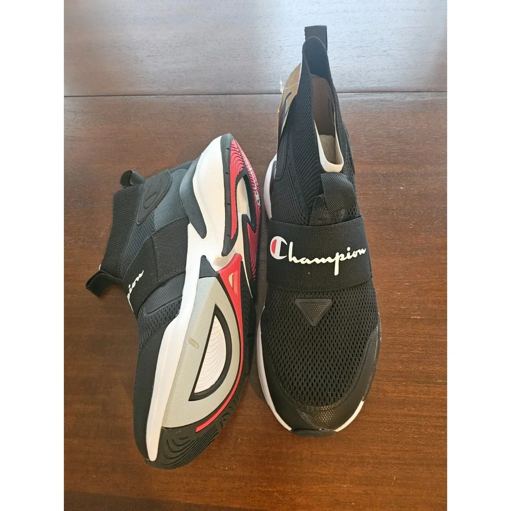 Champion XG Pro Athletic Men Size 11 Black High Top Pull-On Sneakers CP101327M